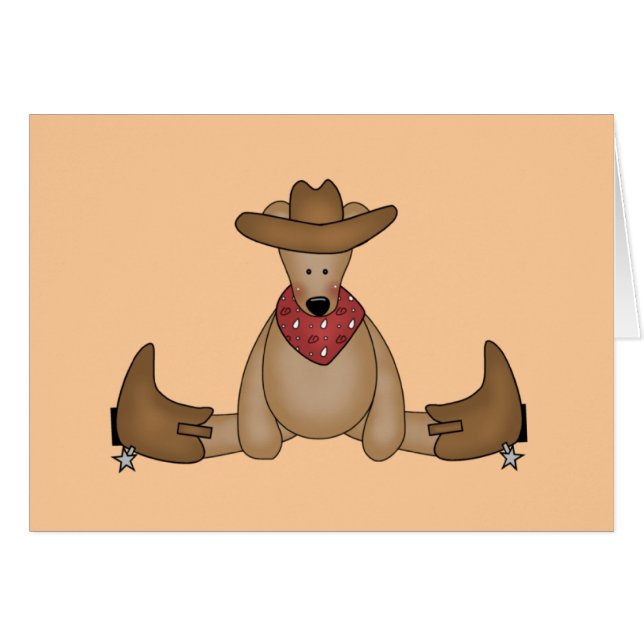 Cowboy-Bärn-T-Shirts und Geschenke (Vorderseite (Horizontal))