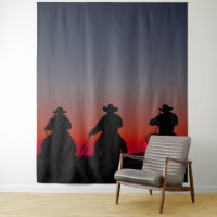 Cowboy bei Sonnenuntergang