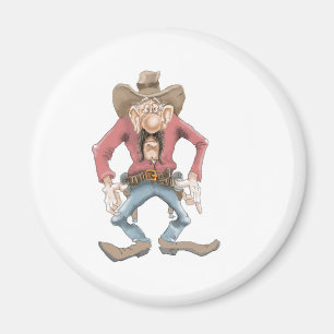 Cowboy bereit Zeichnen Magnet