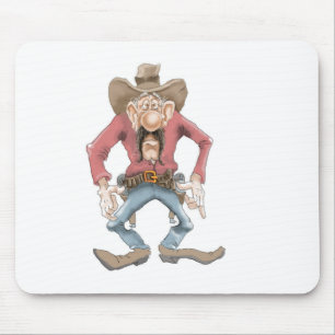 Cowboy bereit Zeichnen Mousepad