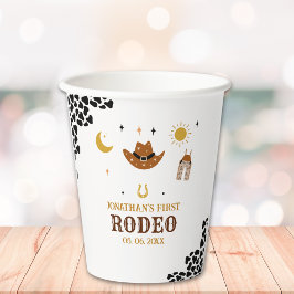 Cowboy Birthday Boy Pappbecher