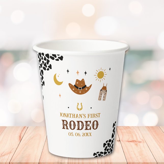 Cowboy Birthday Boy Pappbecher (Von Creator hochgeladen)