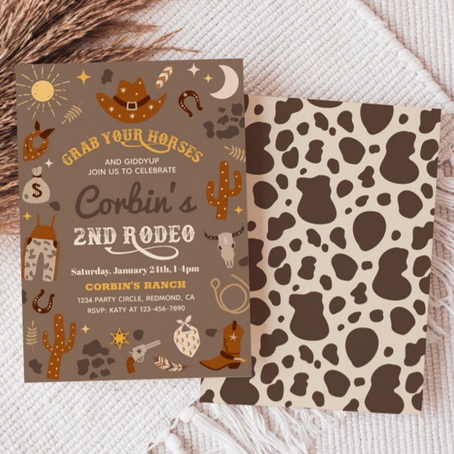 Cowboy Birthday Einladung | 2. Rodeo - Einladung (Von Creator hochgeladen)