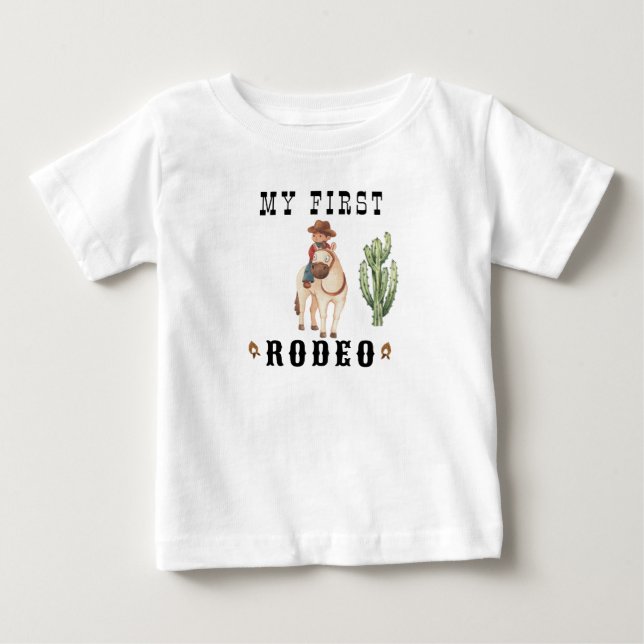Cowboy Birthday Rodeo Party Baby T-shirt (Vorderseite)