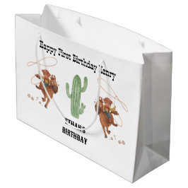 Cowboy Birthday Rodeo Party Große Geschenktüte