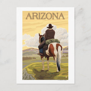 Cowboy (Blick von hinten)Arizona Postkarte
