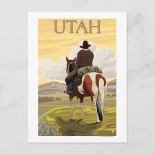 Cowboy (Blick von hinten)Utah Postkarte