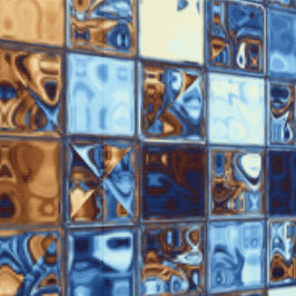 Cowboy Blue Bandana von Melissa Lea Tapete