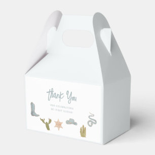 Cowboy Blue Western Erstgeburt Geschenkschachtel