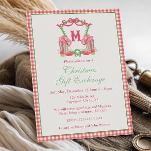 Cowboy Boost Monogram Wappen Party Einladung