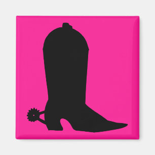 Cowboy Boot-Silhouette Magnet