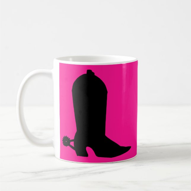 Cowboy Boot-Silhouette Tasse (Links)