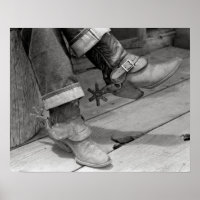 Cowboy Boots, 1940. Vintages Foto