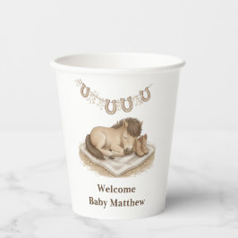 Cowboy Boots and Foal Baby Shower Pappbecher