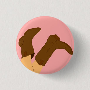 Cowboy Boots Button