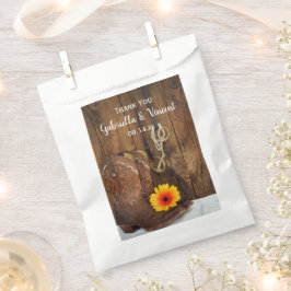 Cowboy Boots, Daisy Horse Bit Wedding Danke Geschenktütchen