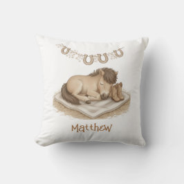 Cowboy Boots & Foal Nursery Pillow Kissen