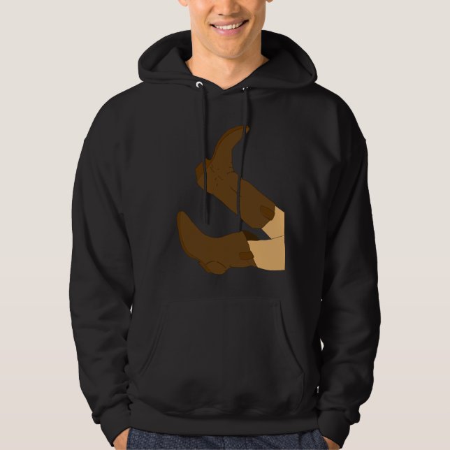 Cowboy Boots Hoodie (Vorderseite)