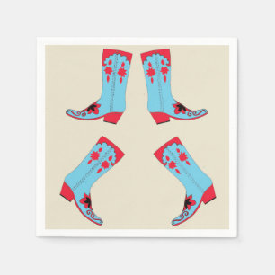 Cowboy Boots Napkins Serviette