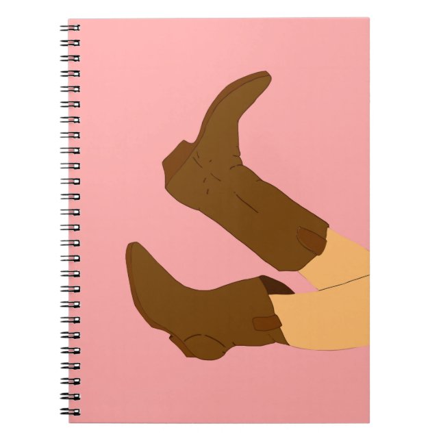 Cowboy Boots Notizblock (Vorderseite)