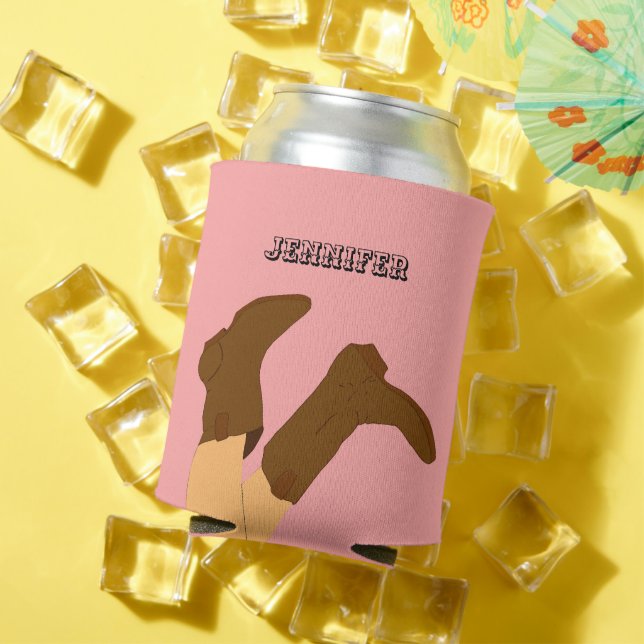 Cowboy Boots Personalisiert Dosenkühler (In Situ Sommer)