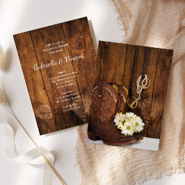 Cowboy Boots Reitpause Probe Dinner Einladung