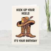 Cowboy Boots und Hut zum Geburtstag