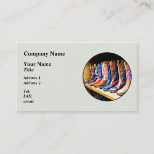 Cowboy Boots Visitenkarte