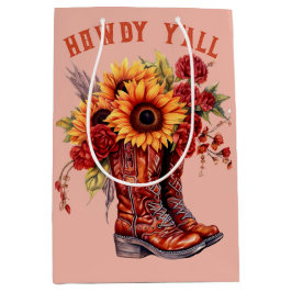 Cowboy Boots , wie mein Boots Sonnenblume Mittlere Geschenktüte