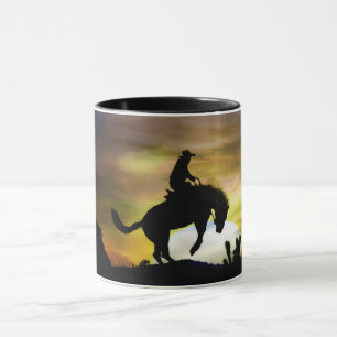 Cowboy Bronc Rider Bucking Horse Tasse