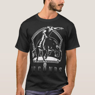 Cowboy Bull Riding Fragte mich in acht Sekunden We T-Shirt