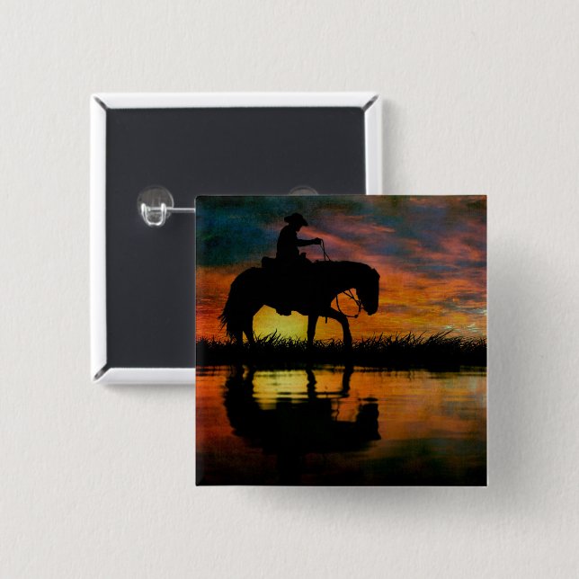Cowboy Button (Vorne & Hinten)