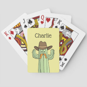 Cowboy Cactus Personalisiert Playing Cards Spielkarten