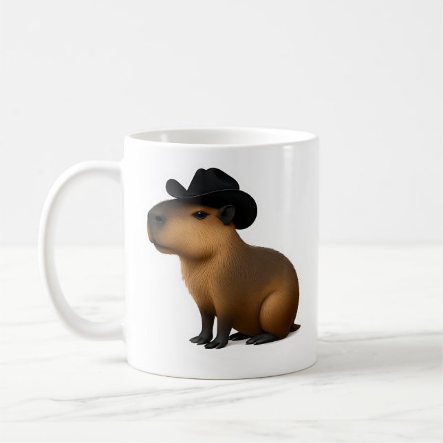 Cowboy Capabara Kaffeetasse (Links)