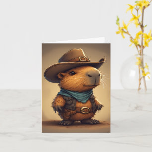 Cowboy Capybara Karte