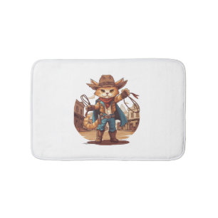 Cowboy Cat Badematte