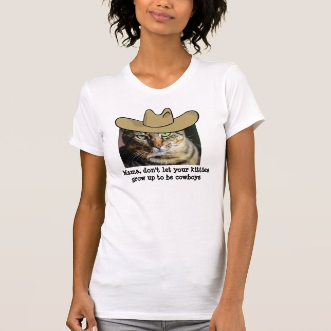 Cowboy Cat T - Shirt (Vorderseite)