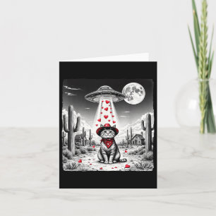 Cowboy Cat Ufo Meme Funny Cat Ufos Valentinstag Karte