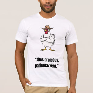 Cowboy Chicken Attitude – Lustiges Cartoon-T-Shirt T-Shirt
