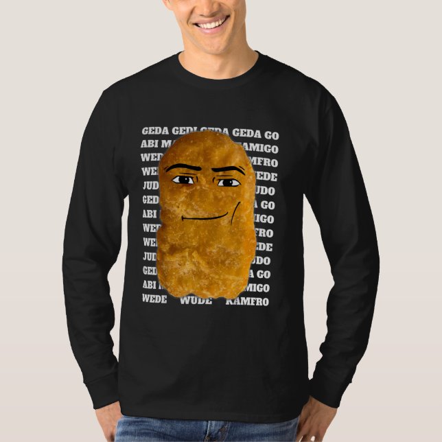 Cowboy Chicken Nugget Meme T-Shirt (Vorderseite)