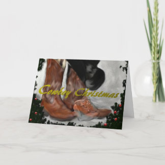 Cowboy Christmas Feiertagskarte