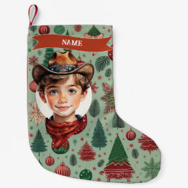 Cowboy Christmas Stocking Kleiner Weihnachtsstrumpf