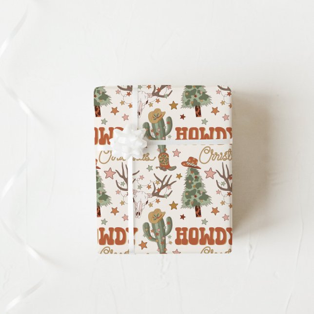 Cowboy Christmas Wrapping Paper | Western Wrapping Geschenkpapier (Von Creator hochgeladen)