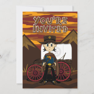 Cowboy & Chuck Wagon Party Einladung