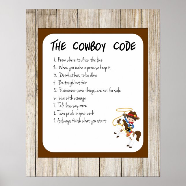 Cowboy-Code Poster (Vorne)