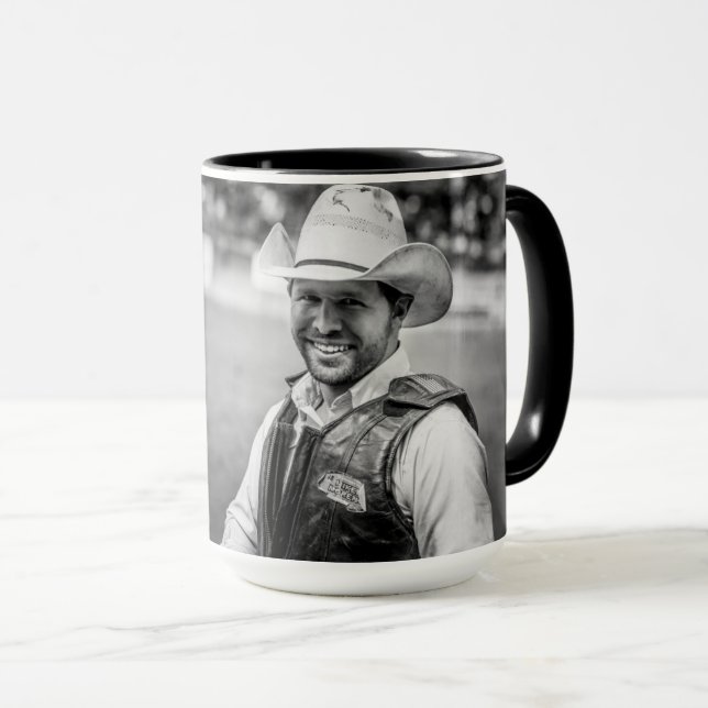 Cowboy Coffee Picture Foto Tasse USA Custom (VorderseiteRechts)