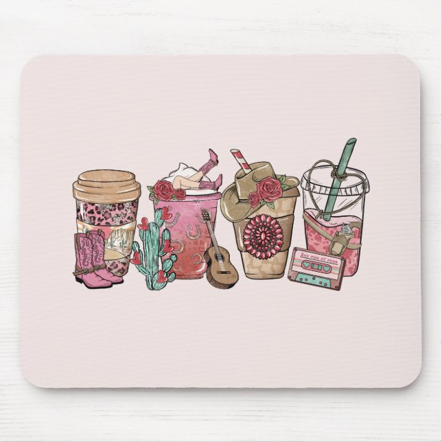 Cowboy Coffee Time Mousepad (Vorne)