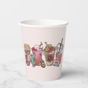 Cowboy Coffee Time Pappbecher
