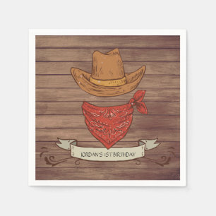 Cowboy Country Birthday Party Serviette