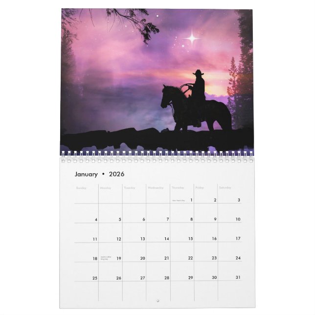 Cowboy Country Western Kalender 2025 (Jan 2026)